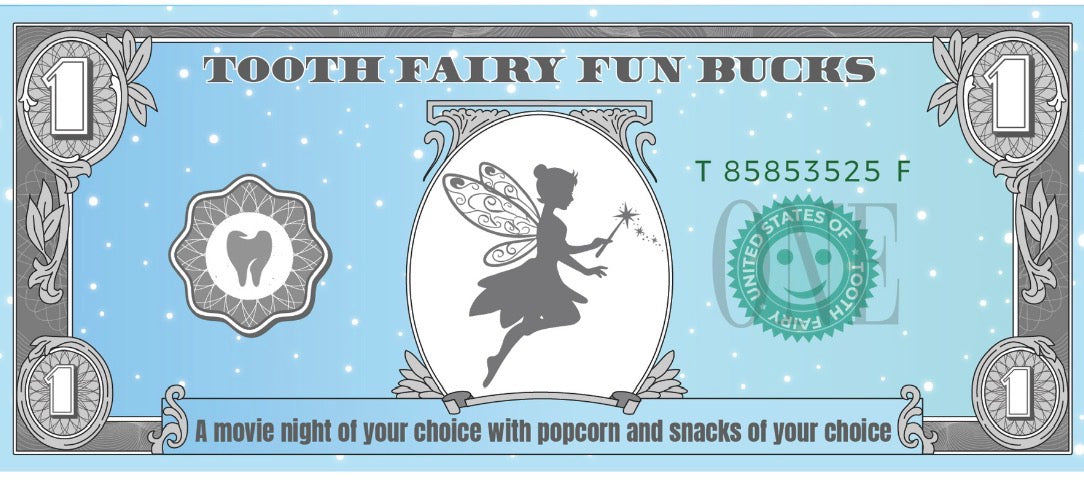 Tooth Fairy Fun Bucks – The "Memory Maker" 30-Pack