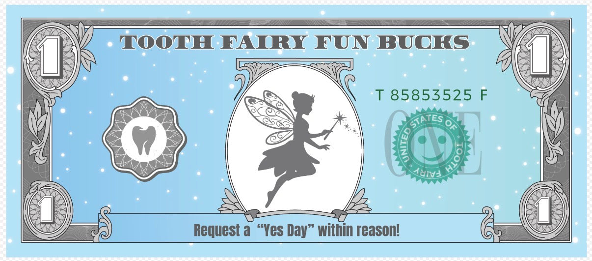 Tooth Fairy Fun Bucks – The "Memory Maker" 30-Pack