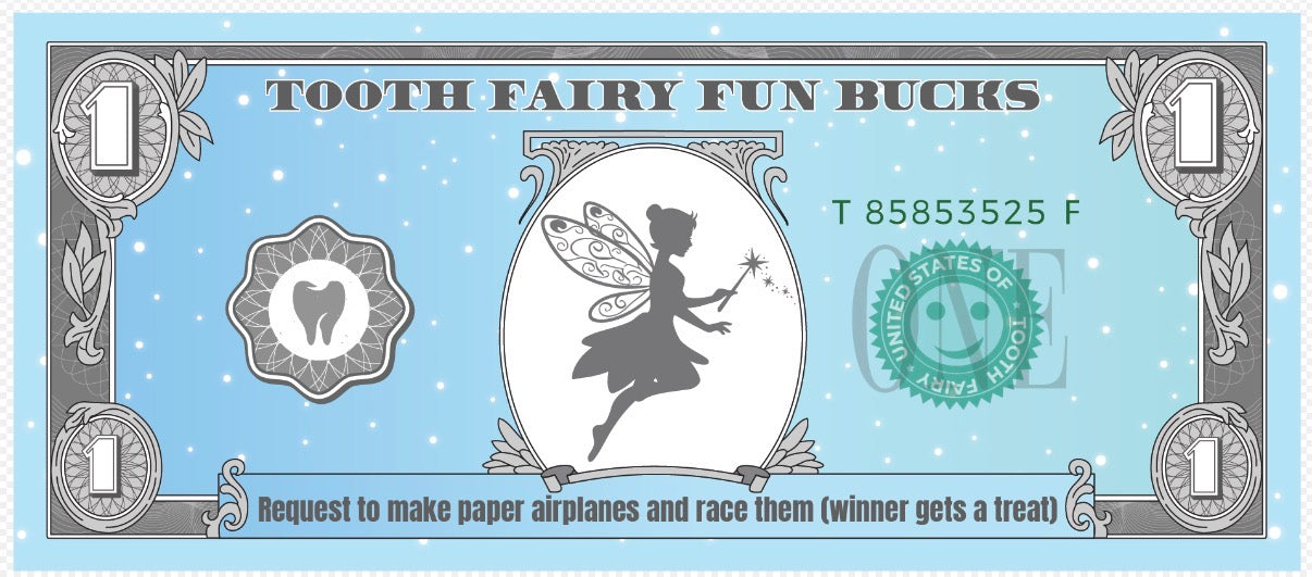 Tooth Fairy Fun Bucks – The "Memory Maker" 30-Pack