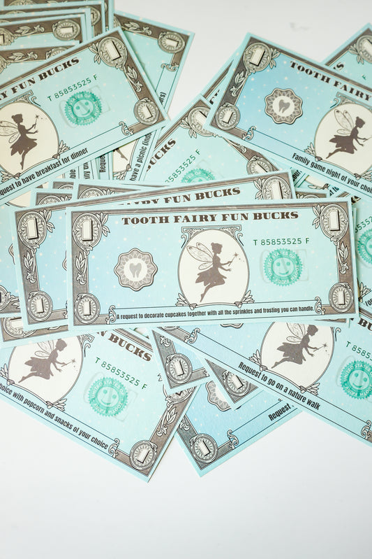 Tooth Fairy Fun Bucks – The "Memory Maker" 30-Pack