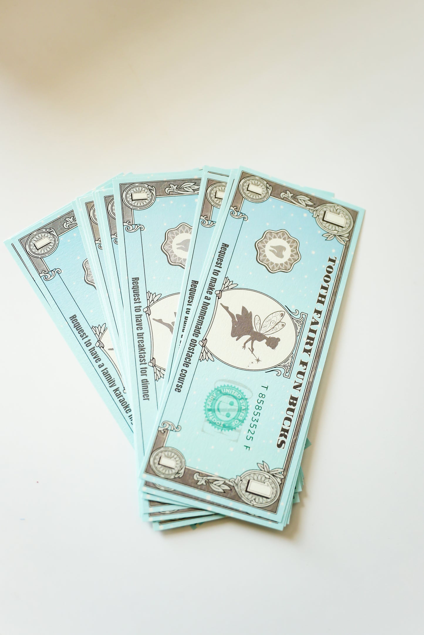 Tooth Fairy Fun Bucks – The "Memory Maker" 30-Pack