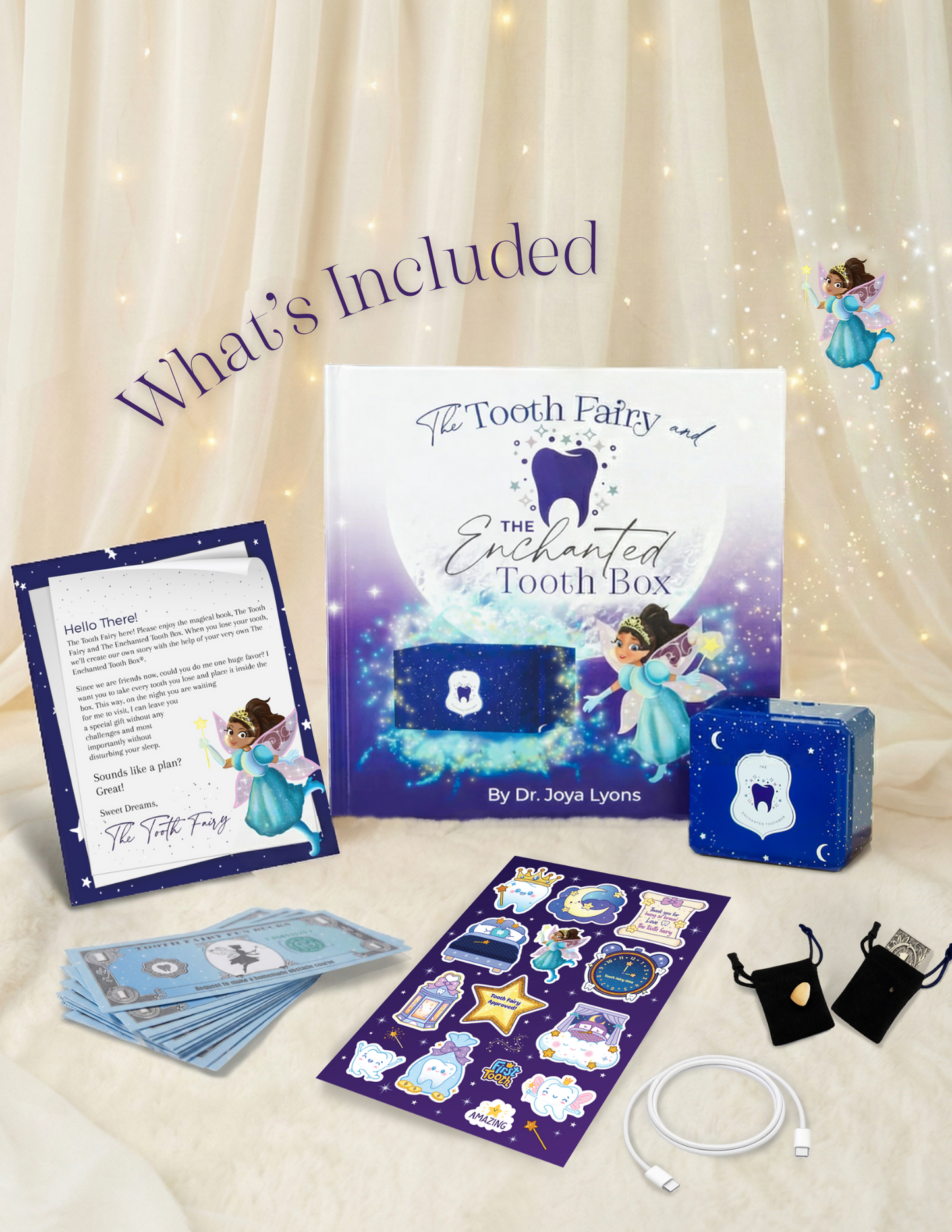 The Enchanted Tooth Fairy Bundle- Children's Book and Tooth Box Bundle