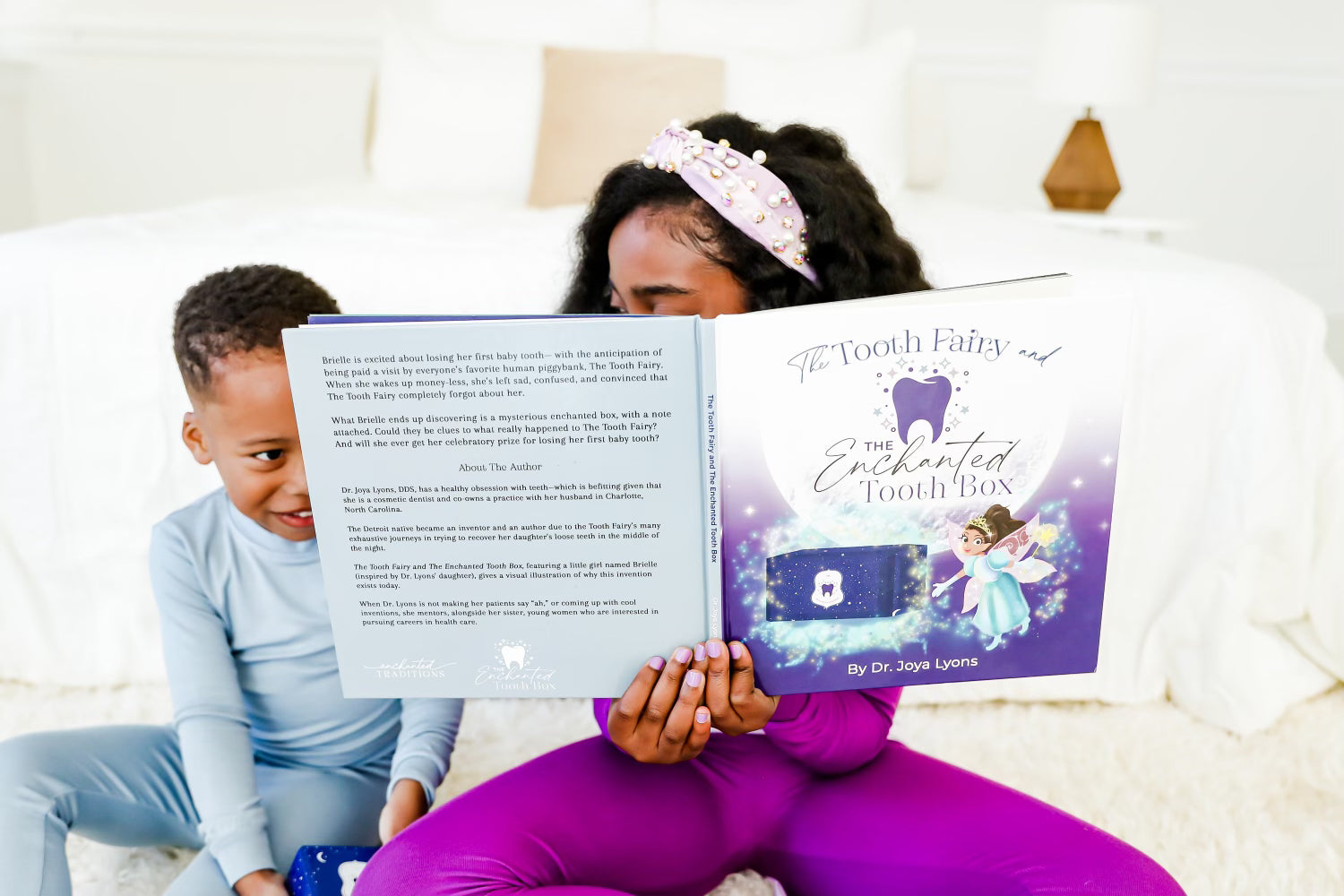 Kids reading Tooth Fairy book